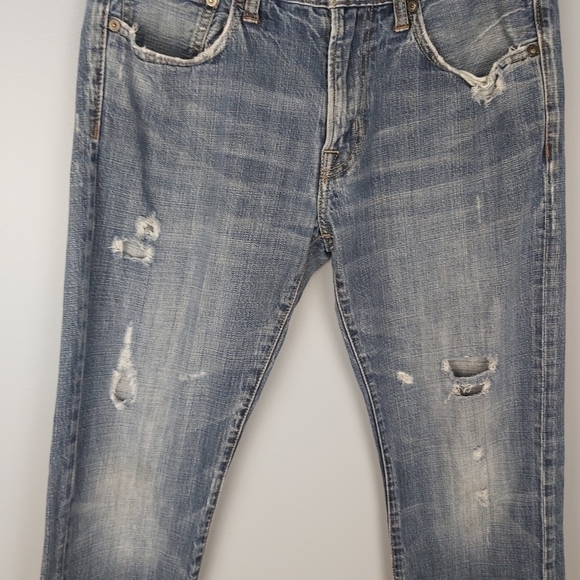 𝅺📣2/40$📣 AMERICAN EAGLE slim straight men's distress jeans size 31 - Picture 2 of 10